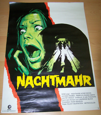 NACHTMAHR - Kinoplakat A1 ´74 gerollt - HORROR Dack Rambo 