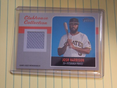 2019 Topps Heritage Josh Harrison Clubhouse Collection Game Used Jersey 