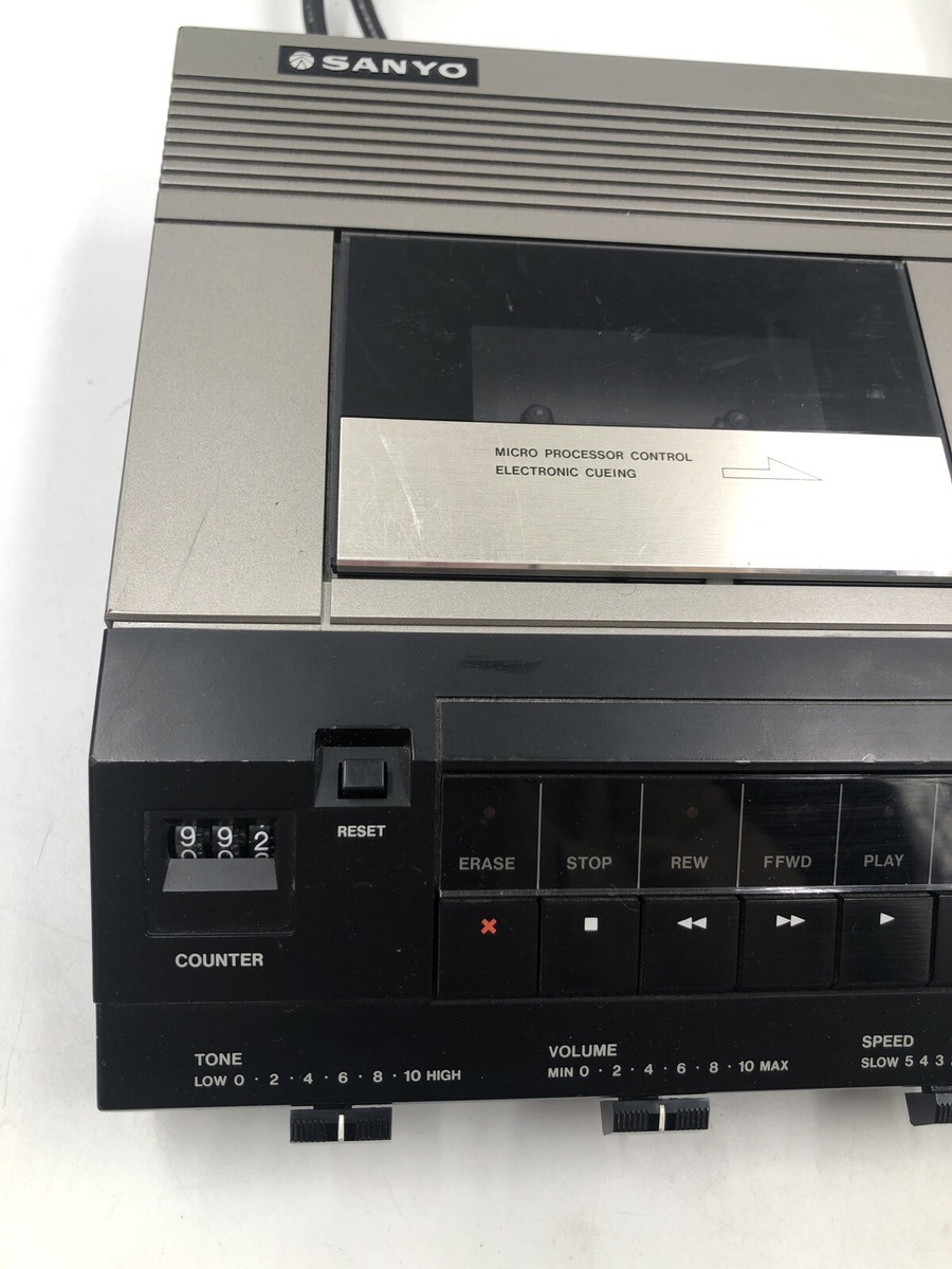 Sanyo TRC9010 Vintage Memo Scriber Audio Cassette Transcribing