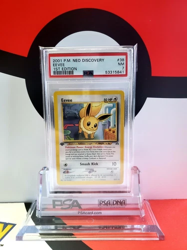 2001 neo discovery 1st edition eevee psa 7