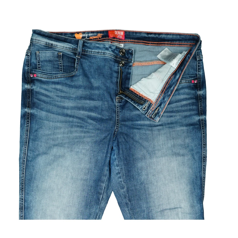 Street One Jane Damen Stretch Jeans Hose straight 48 W36 W38 L32 blau Übergröße - Bild 3 von 4