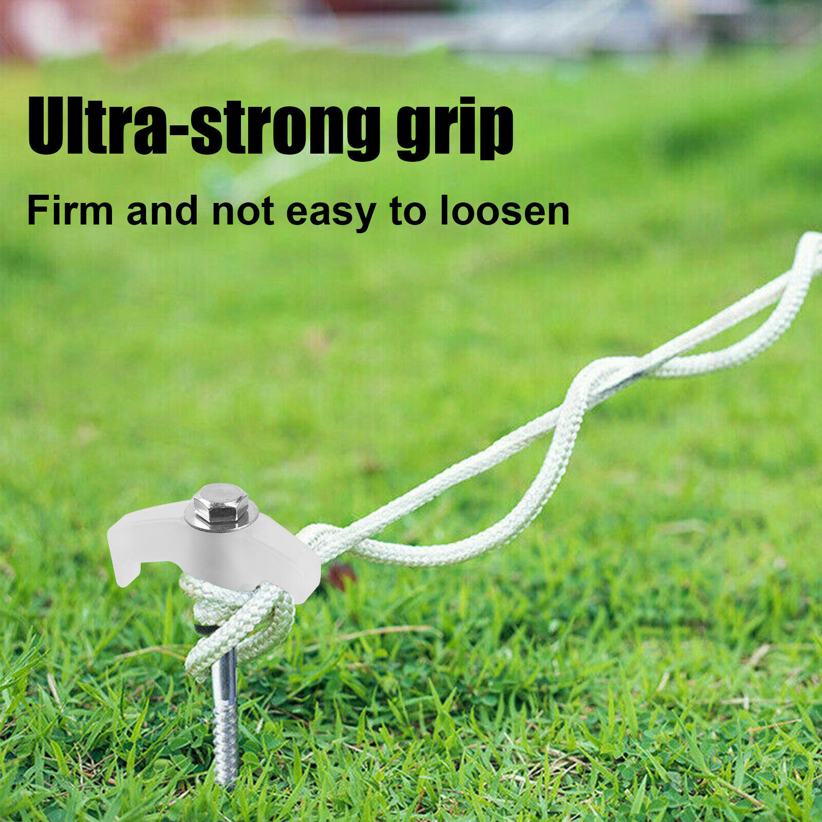 Heavy Duty Steel Drill Screw in Camping Tent Pegs Glow in The Dark Head