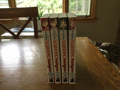 A Certain Scientific Railgun Japanese Manga Comic Lot Vol 1-4 by Kazuma Kamachi