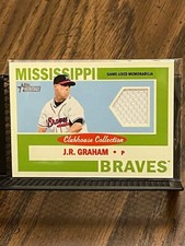 J.R. GRAHAM 2013 TOPPS HERITAGE MINOR LEAGUE ROOKIE BRAVES JERSEY PATCH RELIC RC