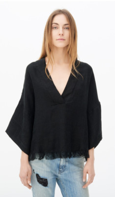 NWT $380 IRO Grenad Fringe Linen Blouse Size 36