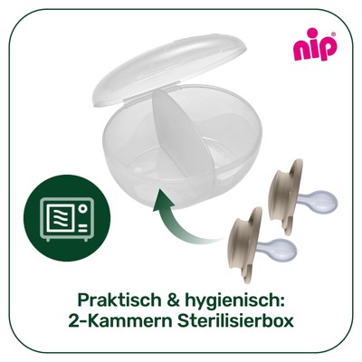 Natursutten Bio Schnuller Butterfly – 100% Naturkautschuk Für Babys 6–12 Monate, Kiefergerechte Kirschform