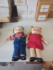 Lot Of 2 Vintage Campbell's Soup Kids Stuffed 16" Dolls