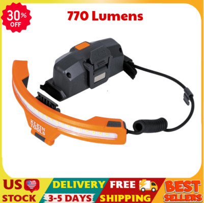 Klein Tools KHH56308 Rechargeable LED Headlamp, 770 Lumens, for Hard Hats & Work