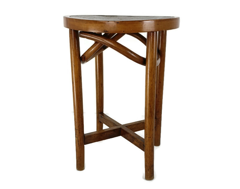 Thonet Stool Crutch Chair Seating Plywood Wood Vintage Rare Find