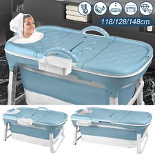 Mobile Faltbare Badewanne Erwachsene Sauna Bad Klappbadewanne Wanne Deckel TOP