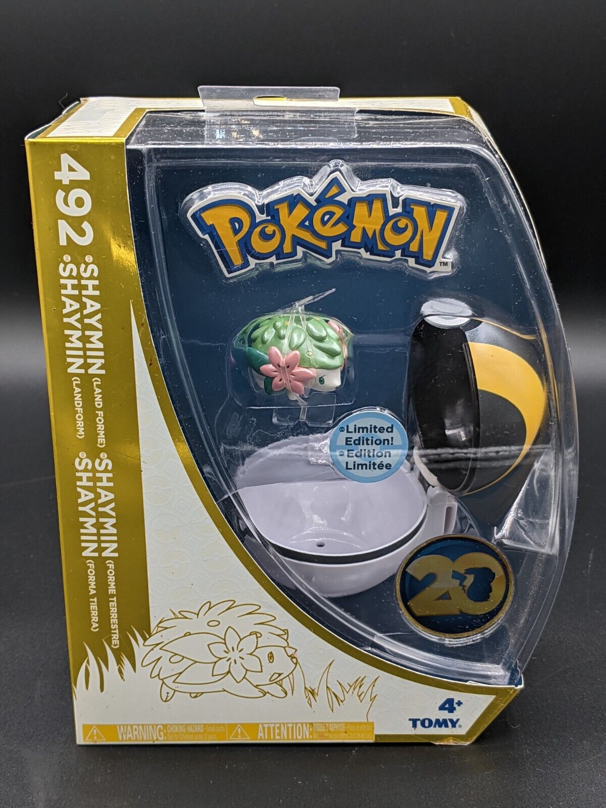 Pokémon 20th Anniversary Shaymin 492 with Pokéball Figure