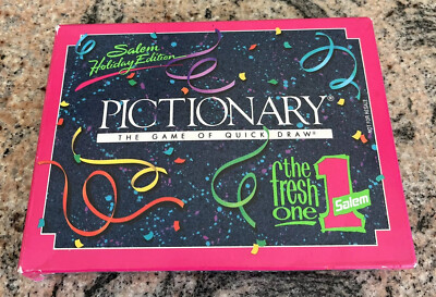 Brand New Vintage 90 s Holiday Edition Salem  The Game Of Quick Draw  Pictionary