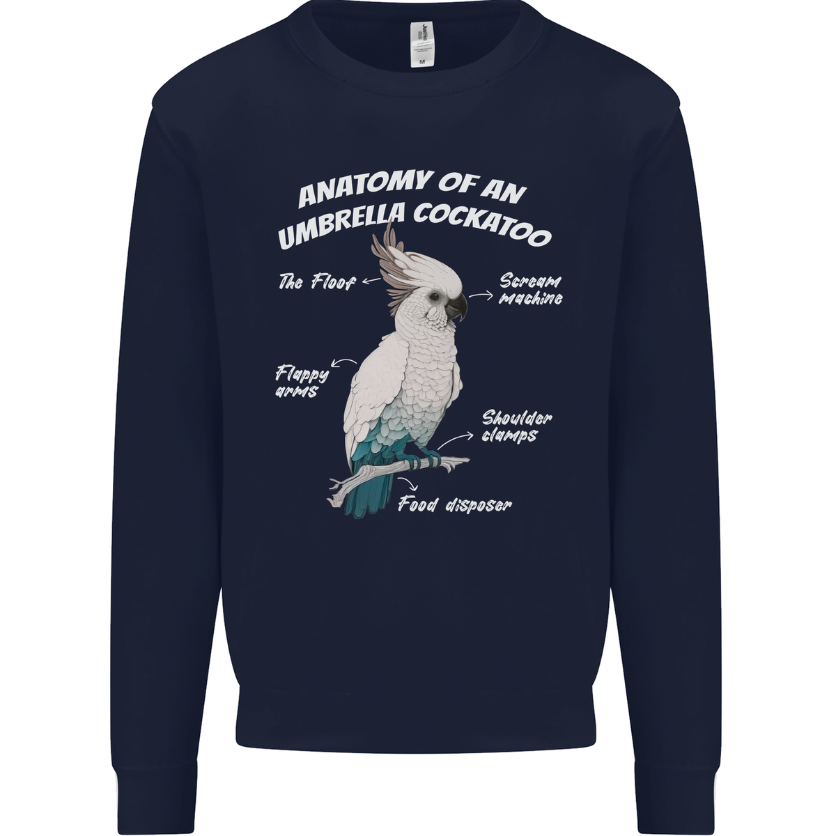 Parrot Cockatoo Jumper Cockatoo Anatomy Mens Sweatshirt Jumper