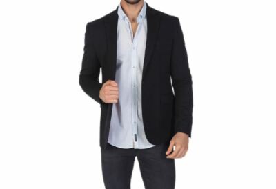 FELIX HARDY MEN'S BLAZER FE6503013 BLACK, Size M 48, Chest 38 inches