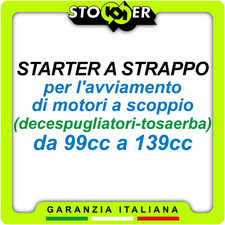 STARTER Sistema Avviamento a Strappo Mano MOTORI BENZINA 99cc 139cc TAGLIAERBA