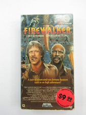Firewalker VHS Chuck Norris Louis Gossett Jr. Action Adventure Rental 1986