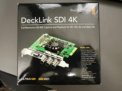 Blackmagic Design DeckLink SDI 4K PCIe Capture Card