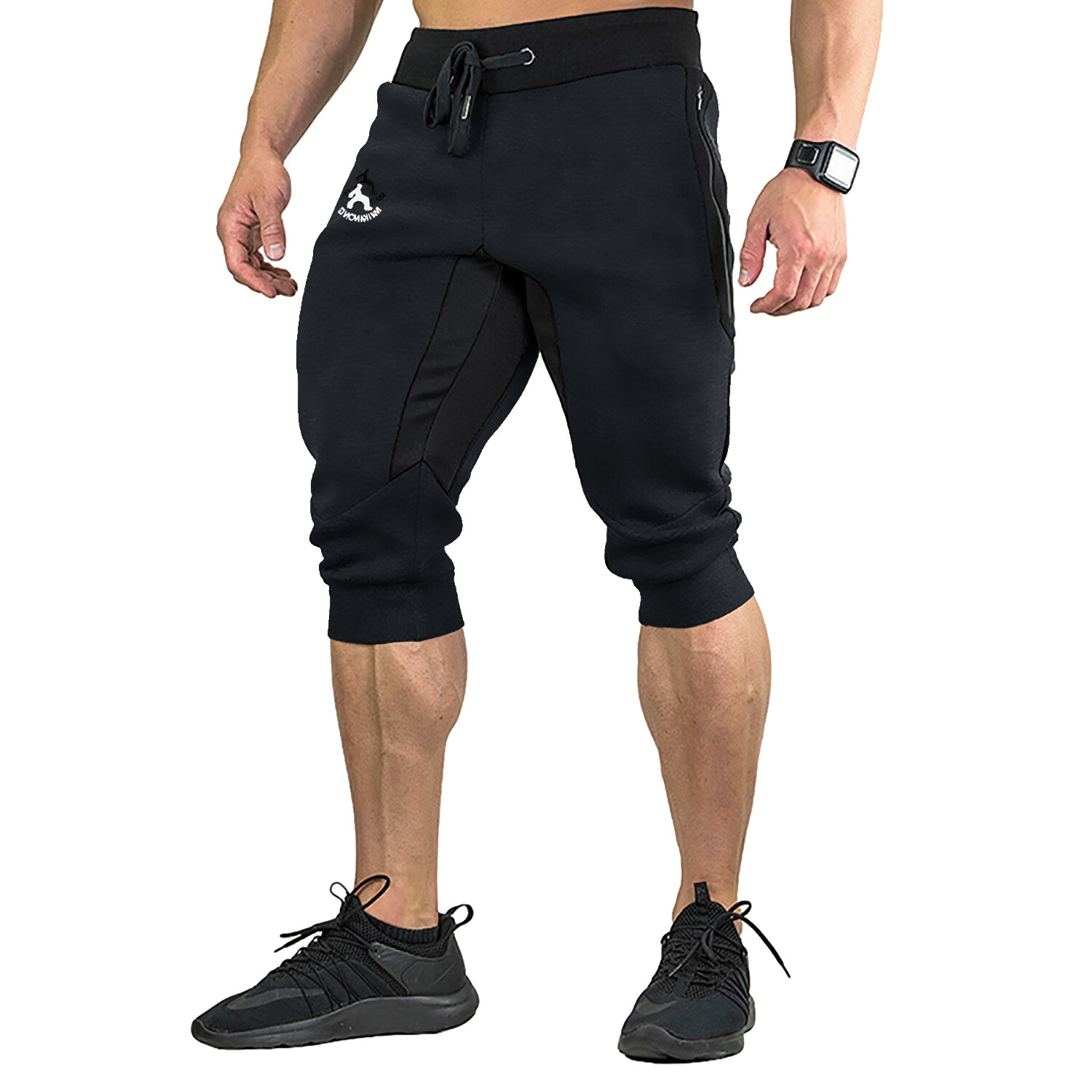 Mens Capri Pants Cotton Casual shorts Jogger Sports Gym Running Workout Shorts 5990₽