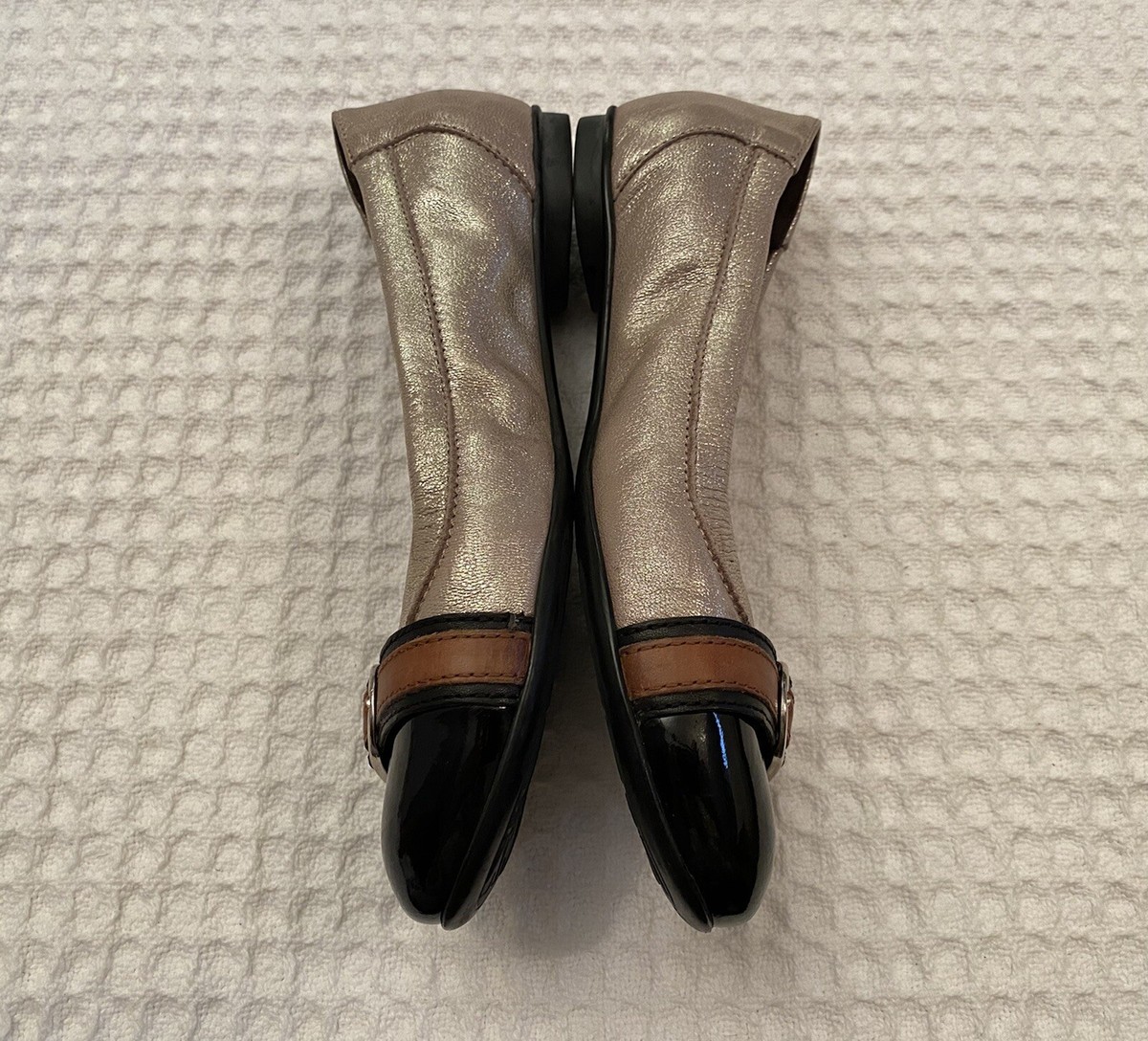 Ballerines Attilio Giusti Leombruni - Boucle Sur Le Bout - Taille 37 - Occasion