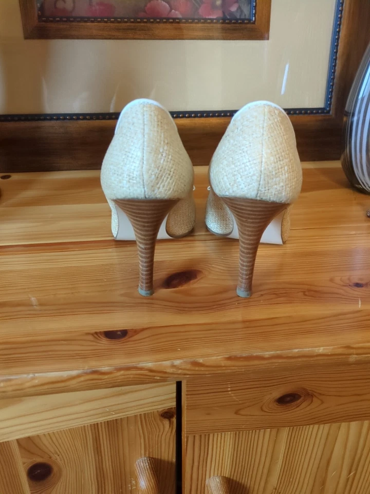 Zapatos de salón de rafia Amanda Smith talla 7M Foto 4 de 4