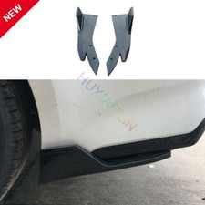 For Cadillac CT6 2016-2020 Carbon Fiber Rear Bumpers Lip Side Skirt Splitter 2PC