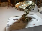 VTG 1970"s Gold Cast Pot Metal 1974 CORVETTE Stingray Car Trophy Top — photo 2