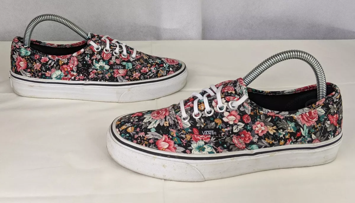 Flower print hotsell vans