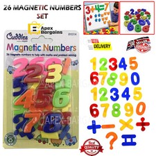 26pcs Kids Early Home Learning Teaching MAGNETIC Numbers Fridge Magnets Toys Set
