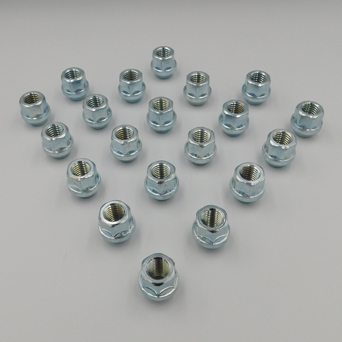 M14x2 offene Radmuttern Bimecc (silber) x 20 Ford Transit Mk6 Mk7 - Bild 2 von 6