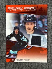 Tye Kartye 2023-24 Upper Deck SP Game Used Hockey Rookie Jersey #237 RC