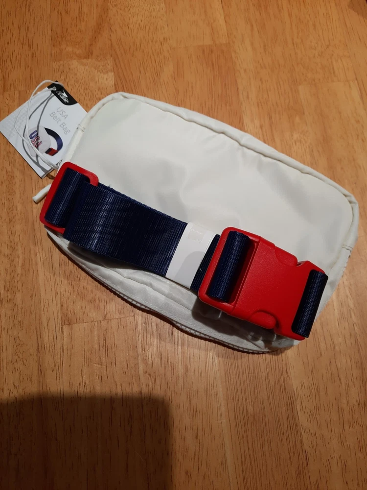 USA Belt Bag, Crane, Red, White, Blue, Fanny Pack, Zip, Pockets, Very Attractive
