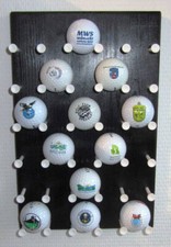 Regał na piłkę golfową MWS - Black + White, Ręcznie robiony - limited edition