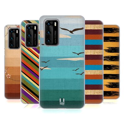 HEAD CASE DESIGNS STRIPED PRINTS SOFT GEL CASE FOR HUAWEI PHONES 4
