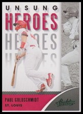 2021 Panini Absolute #UH-5 Paul Goldschmidt Unsung Heroes Green