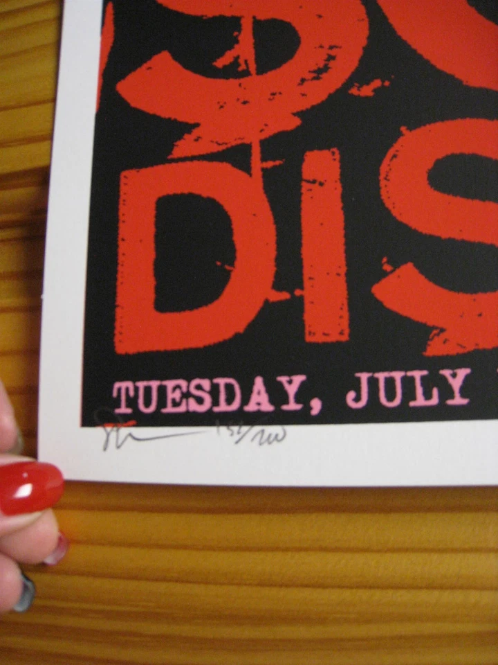 Social Distortion Poster Concert Baltimore 2007 - Image 2 of 2