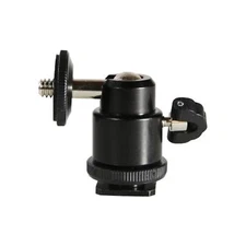 360° Metal Swivel Mini Tripod Ball Head w/ 1/4" Screw Thread Base f DSLR Camera