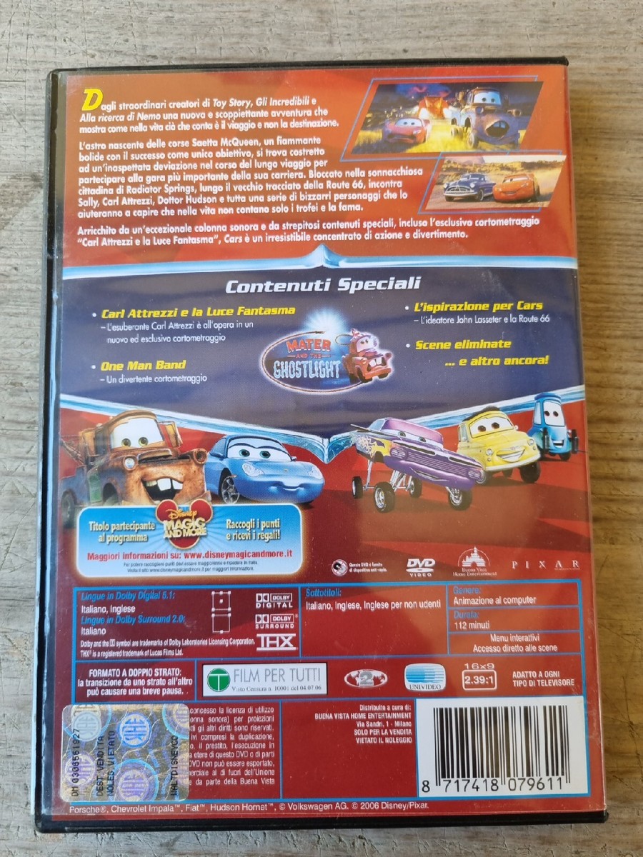 CARS MOTORI RUGGENTI DVD FILM