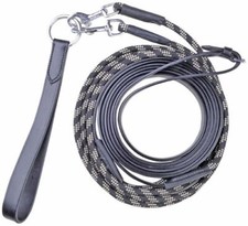 Horse Draw Reins Soft Grip Leather Pony Riding Equestrian Schooling Training Aid