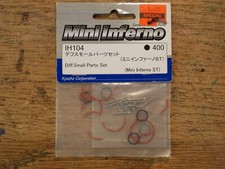 IH104 Diff Small Parts Set Orange Gaskets Damaged - Kyosho Mini Inferno ST