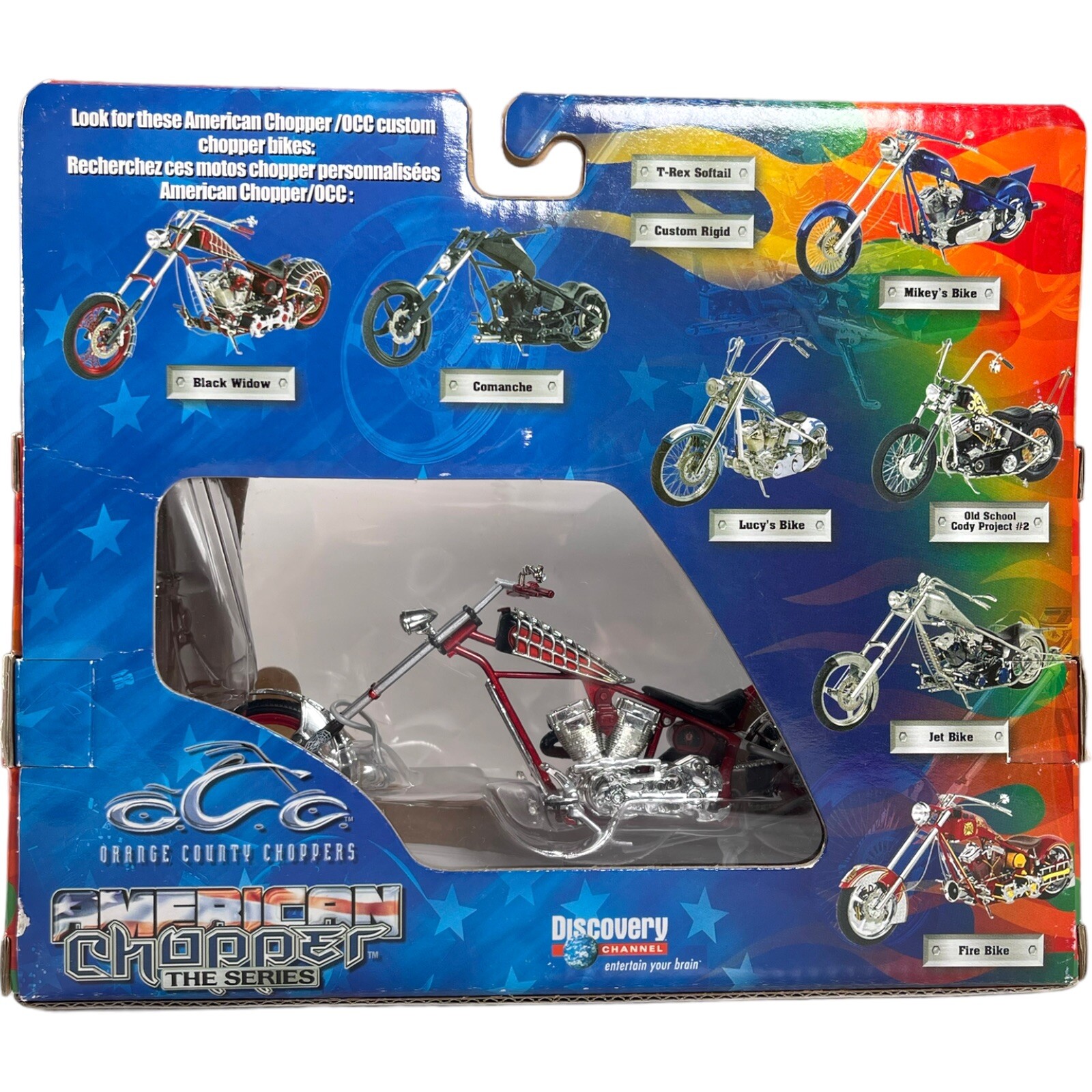 JoyRide Orange County Chopper 118 Black Widow Die Cast Motorcycle OCC