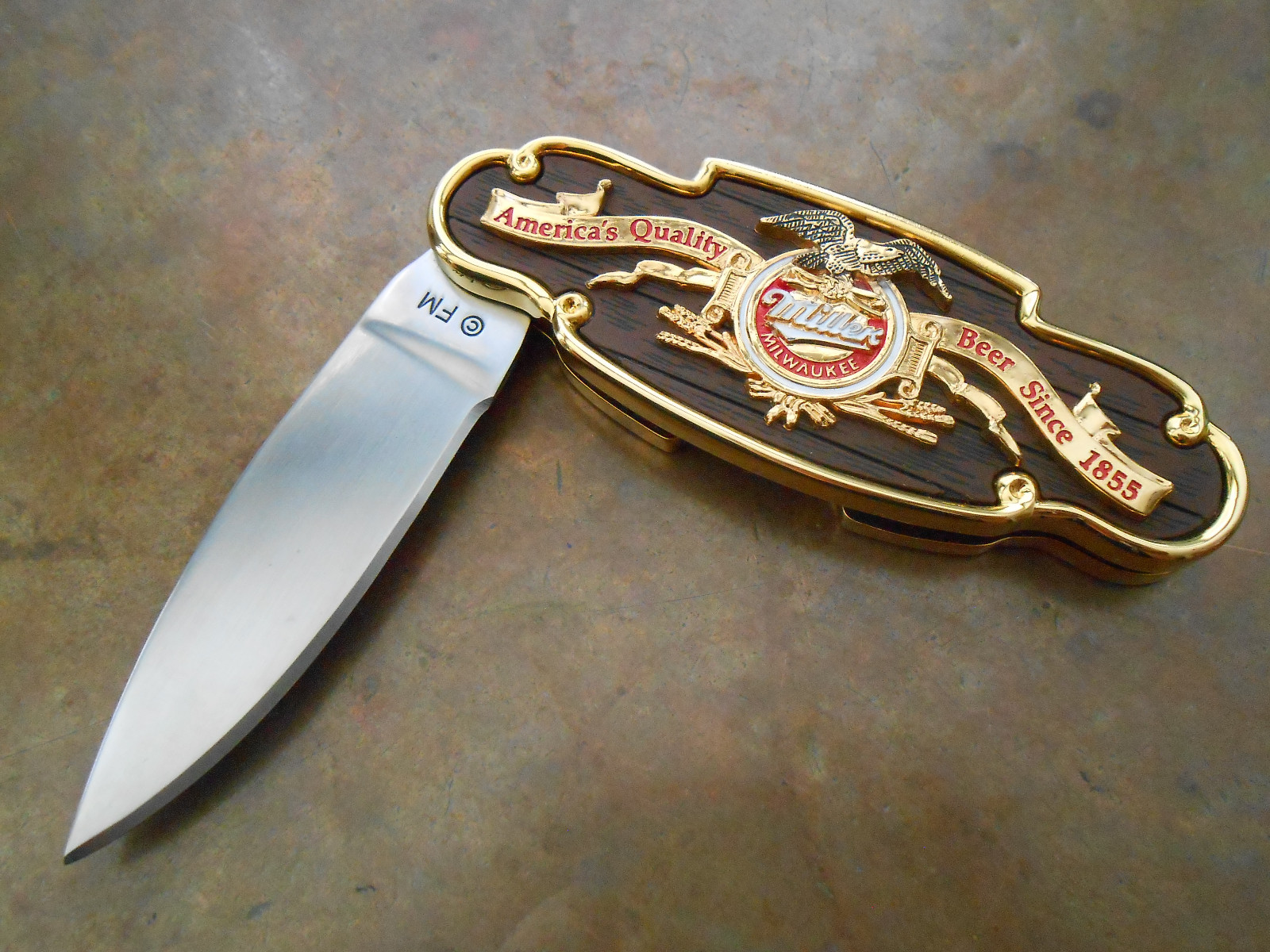 FRANKLIN MINT Miller Milwaukee Beer Collector Knife eBay