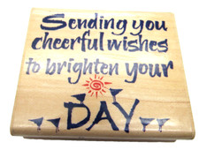 4 Rubber Stamps with Great Sayings to send to your friends.