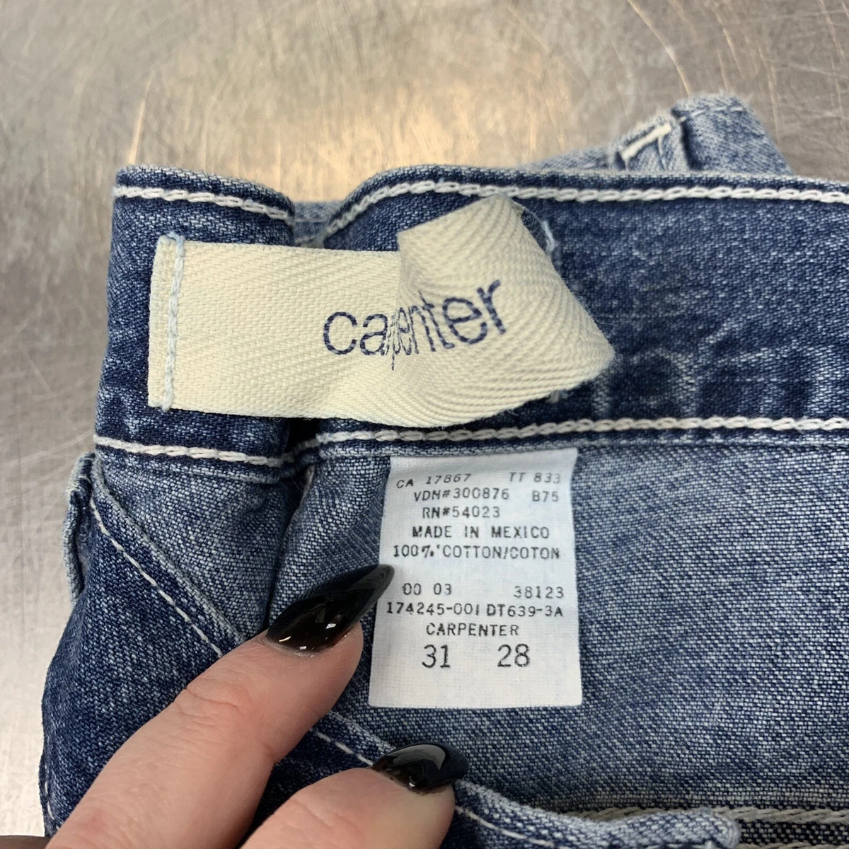 Gap Vintage Carpenter Utility Mens Jeans Straight Leg Size 31 X 28