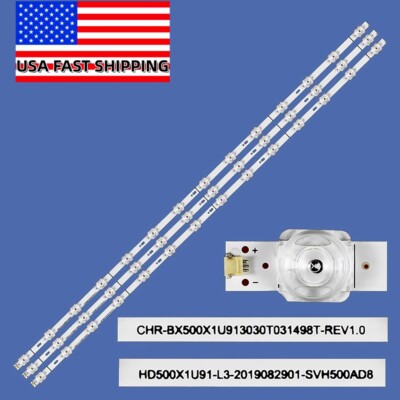 LED strips For Hisense SVH500AD8 HD500X1U91-L3 50R6000GM 50R6080G 50R6E3 50R6000