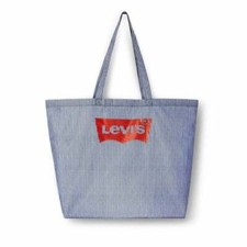Striped Reusable Shopping Bag Navy/White Stri...