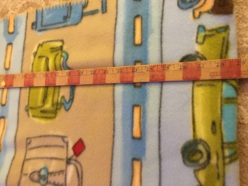 Boys Childs Mens Cars Suitcase Transportation Travel Blanket Multicolor 48”x 58” - Picture 7 of 8