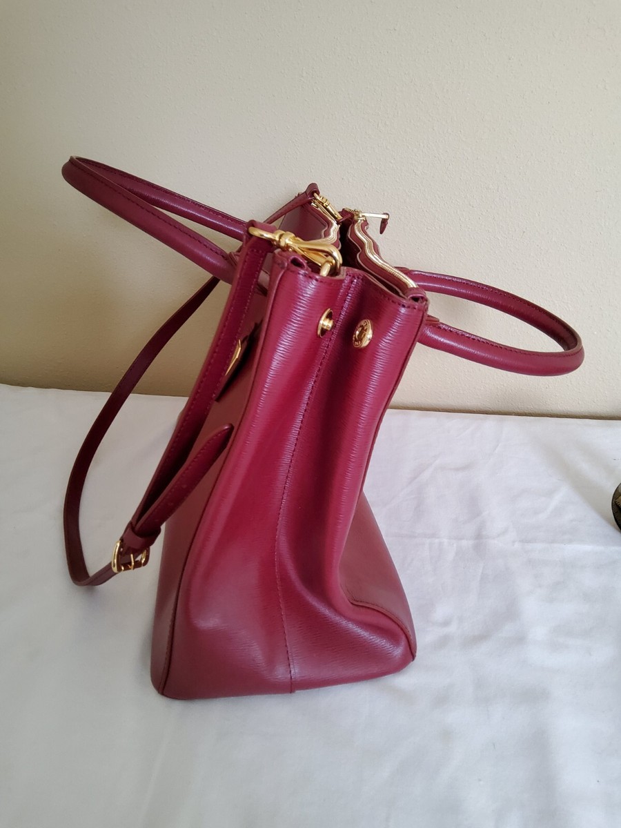 Lauren RALPH LAUREN Leather Newbury Double Zip Satchel Large  LAUREN RALPH LAUREN
Newbury Double Burgundy main image 0