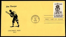 1984 Jim Thorpe FDC Cincinnati Reds G Alexander Cachet
