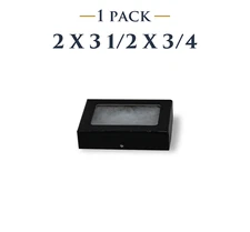 2 x 3 1/2 x 3/4 Riker Display Case Box for Collectibles Jewelry Arrowheads   