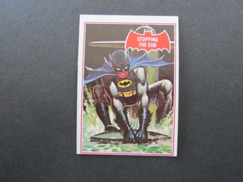 1966 Topps Batman Red Bat Puzzle Back Card #39A Stopping The Sub | eBay